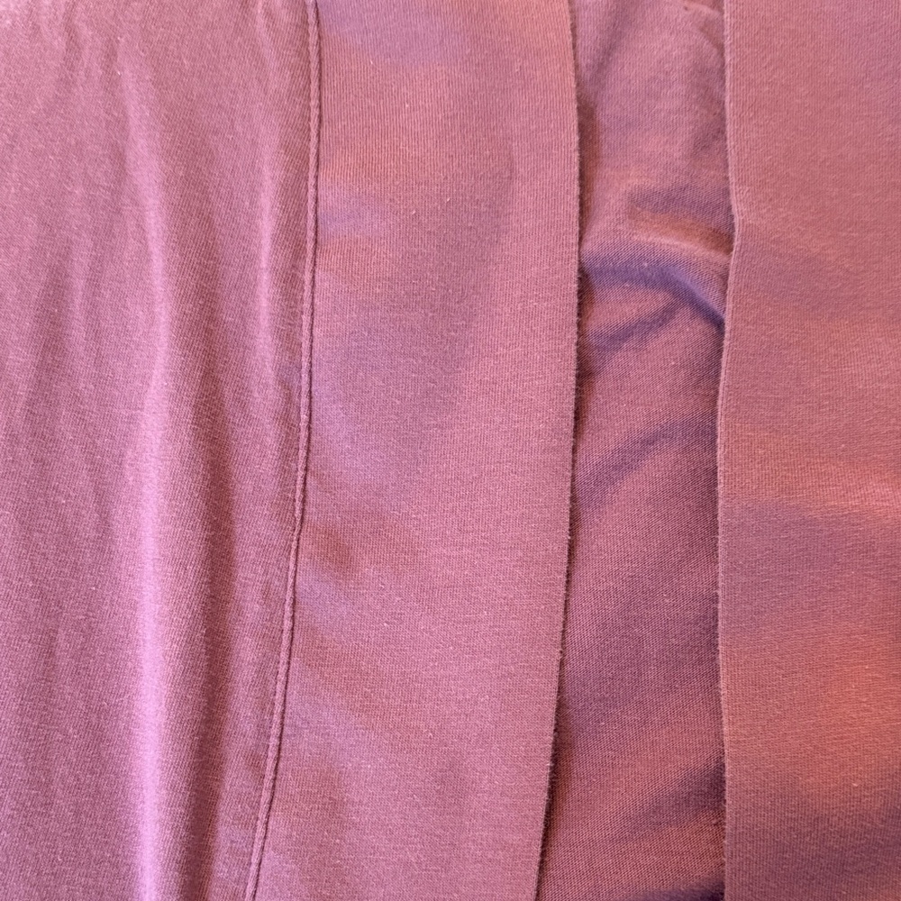 SIORO Women's Mauve Purple Robe 3/4 Sleeves Waist Tie Pockets Size Medium - Picture 8 of 9